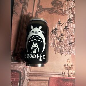 Black Totoro Themed Can tumbler 🎀⚫️🎀⚫️🎀⚫️🎀🎀⚫️🎀⚫️